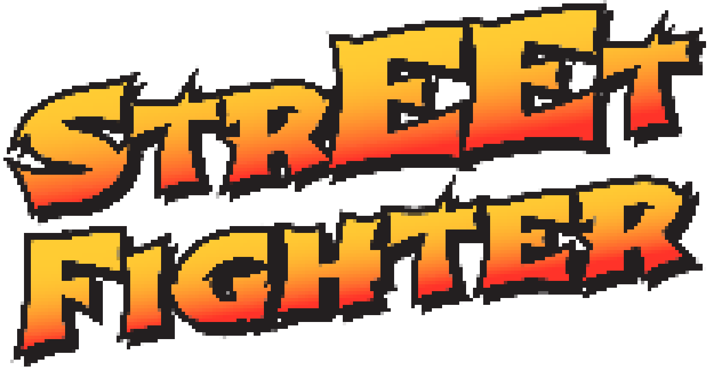 A retro-inspired wordmark of Street Fighter